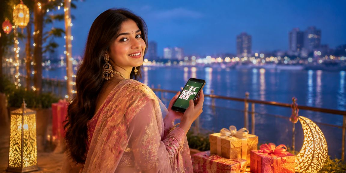 ঢাকায় অনলাইন গেম উপভোগরত শাড়ি পরিহিত নারী